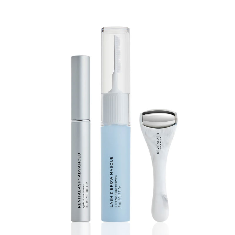 REVITALASH Ultimate Eye Collection - Revitalash Advanced 3.5 ml + Lash & Brow Masque 5.0 ml + Depuffing Eye Roller