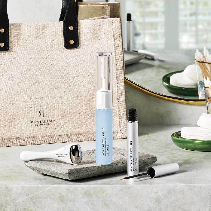 REVITALASH Ultimate Eye Collection - Revitalash Advanced 3.5 ml + Lash & Brow Masque 5.0 ml + Depuffing Eye Roller