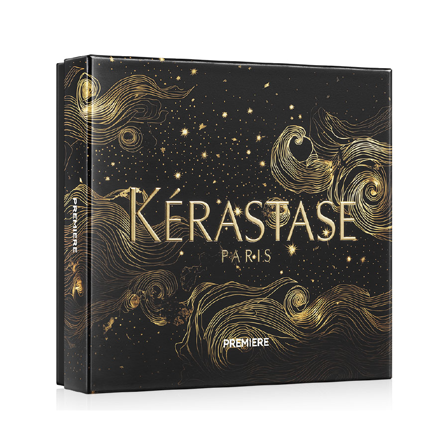 KERASTASE Coffret Discipline Édition Holidays 2024 - Coffret de soins anti-frisottis pour cheveux bouclés ou frisés