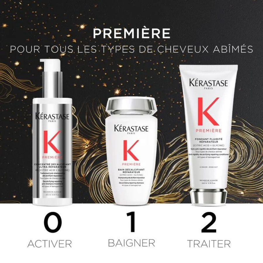 KERASTASE Coffret Première Édition Holidays 2024 - Coffret de soins réparation profonde pour cheveux abîmés fins à moyens