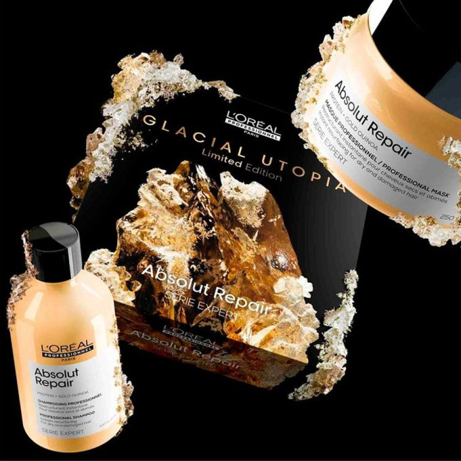 L'ORÉAL PROFESSIONNEL Absolut Repair Coffret Glacial Utopia pour cheveux abîmés