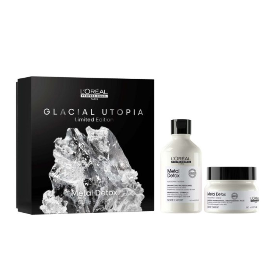 L'ORÉAL PROFESSIONNEL Metal Detox Coffret Glacial Utopia pour cheveux colorés et sensibilisés
