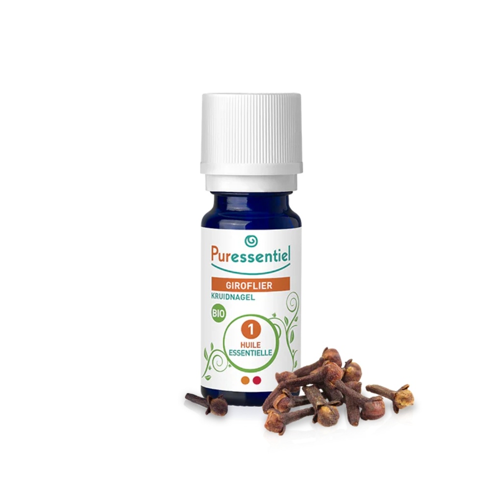 PURESSENTIEL Huille Essentielle Giroflier BIO 100 % Pure et Naturelle - 5ml