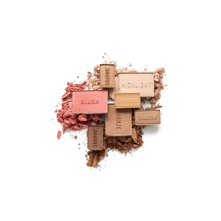 ESSENCE Bloom Baby Bloom! Eye & Face Palette - Palette yeux et visage enlumineur bronzeur fards à joues et 4 nuances fards à paupières
