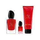 GIORGIO ARMANI Coffret Si Passione Eau de Parfum Femme 50ml + Format Voyage 7ml + Lait Hydratant 50ml
