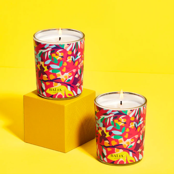 BAIJA Delirium Floral - Bougie parfumée à la cire végétale iris patchouli - 180g