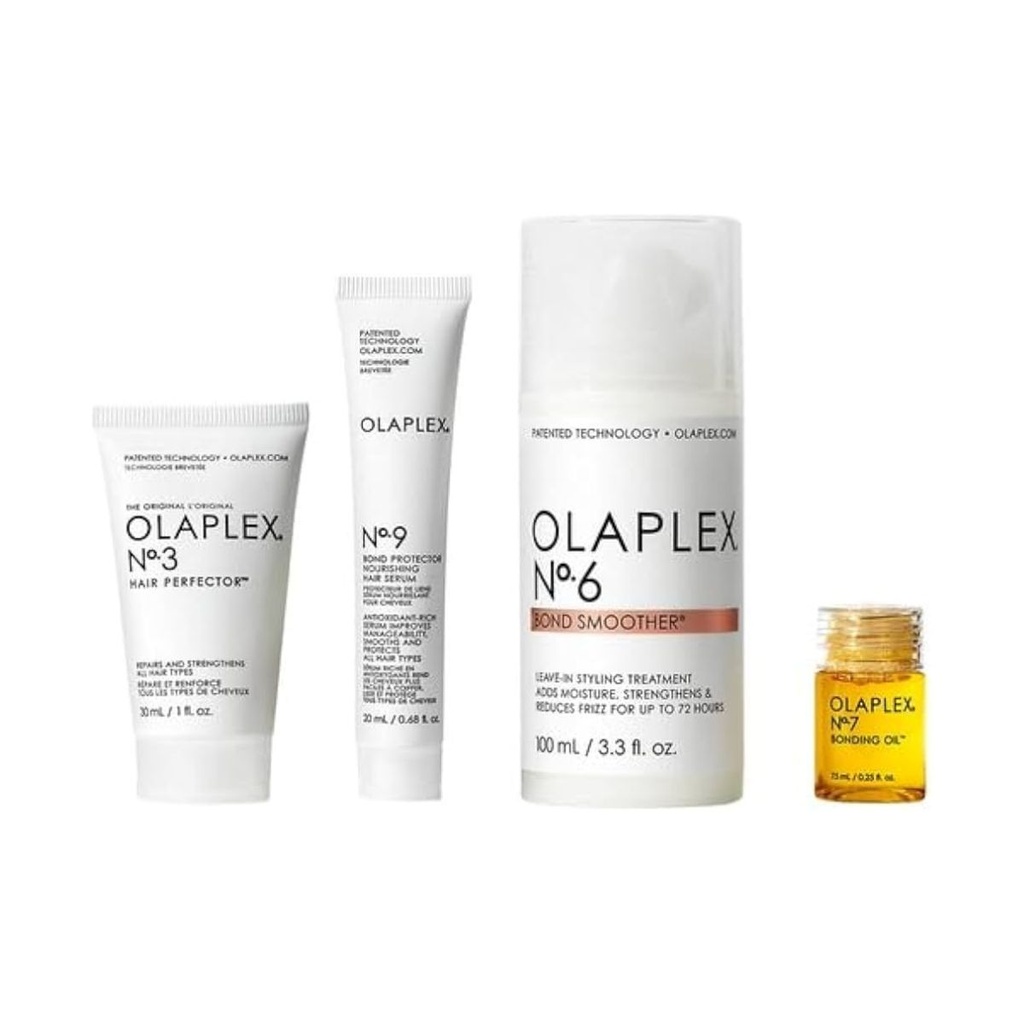 OLAPLEX Smooth Your Style Hair Kit - N°3 Hair Perfector 30ml + N°6 Bond Smoother 100ml +  N°7 Bonding Oil 7.7ml + N°9 Bond Protector 20ml