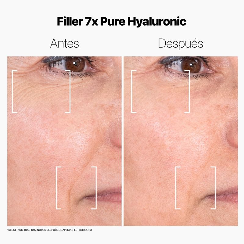 LA CABINE 7x Pure Hyaluronic Instant Wrinkle Filler - Soin hydratant combleur de rides instantané pour tous types de peaux - 15ml