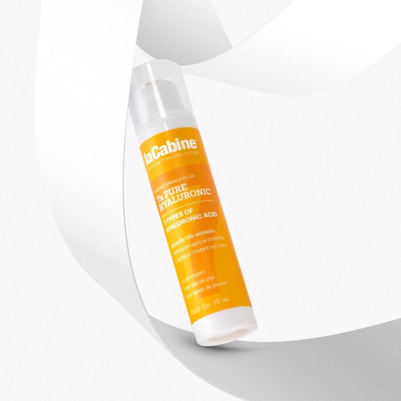 LA CABINE 7x Pure Hyaluronic Instant Wrinkle Filler - Soin hydratant combleur de rides instantané pour tous types de peaux - 15ml