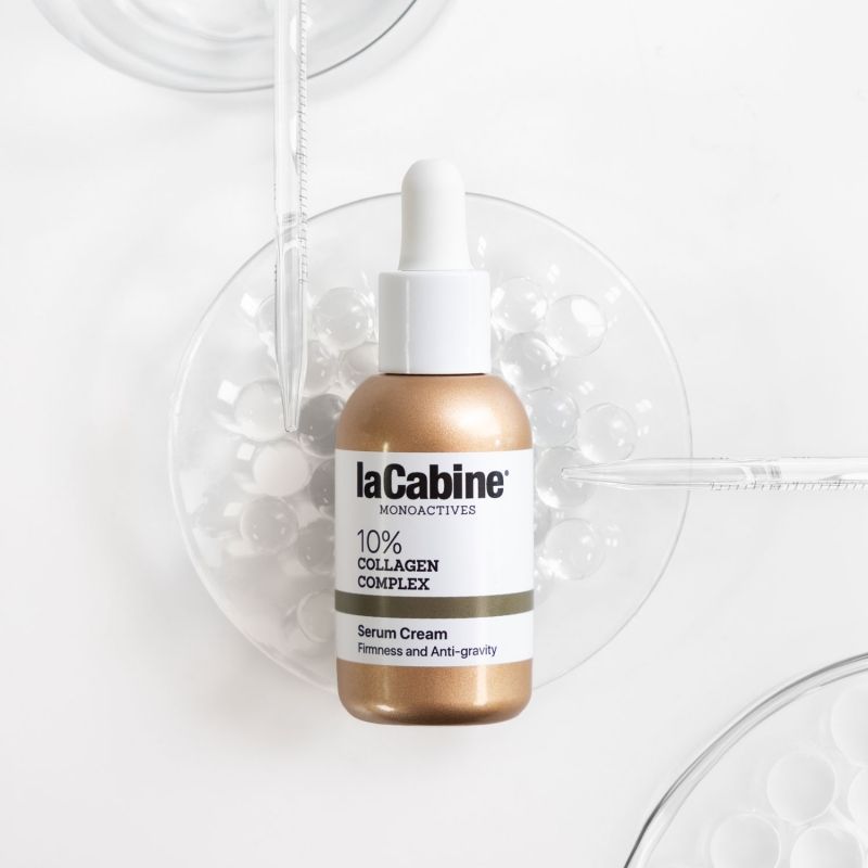 LA CABINE Monoactives 10% Collagen Complex - Crème-sérum anti-âge raffermissante redensifiante hydratante pour tous types de peaux - 30ml