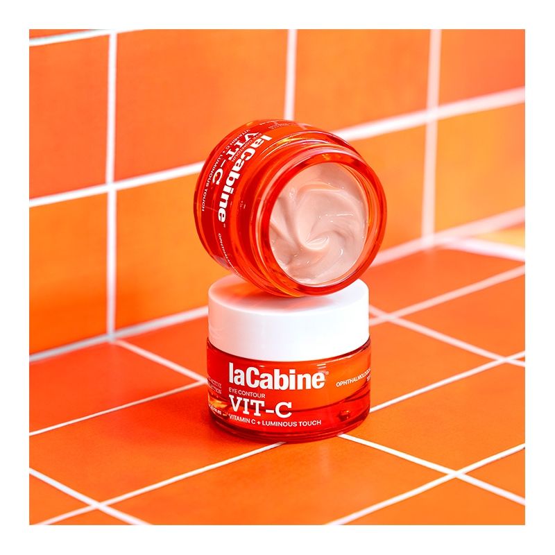 LA CABINE Vit-C Eye Contour - Soin contour des yeux illuminateur et revitalisant pour tous types de peaux - 15ml