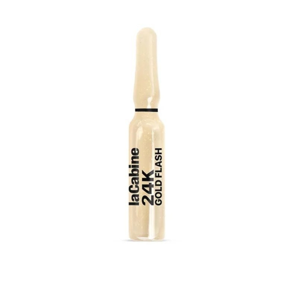 LA CABINE 24K Gold Flash Ampoules - Soin anti-âge éclat lissant revitalisant effet tenseur immédiat pour tous types de peaux