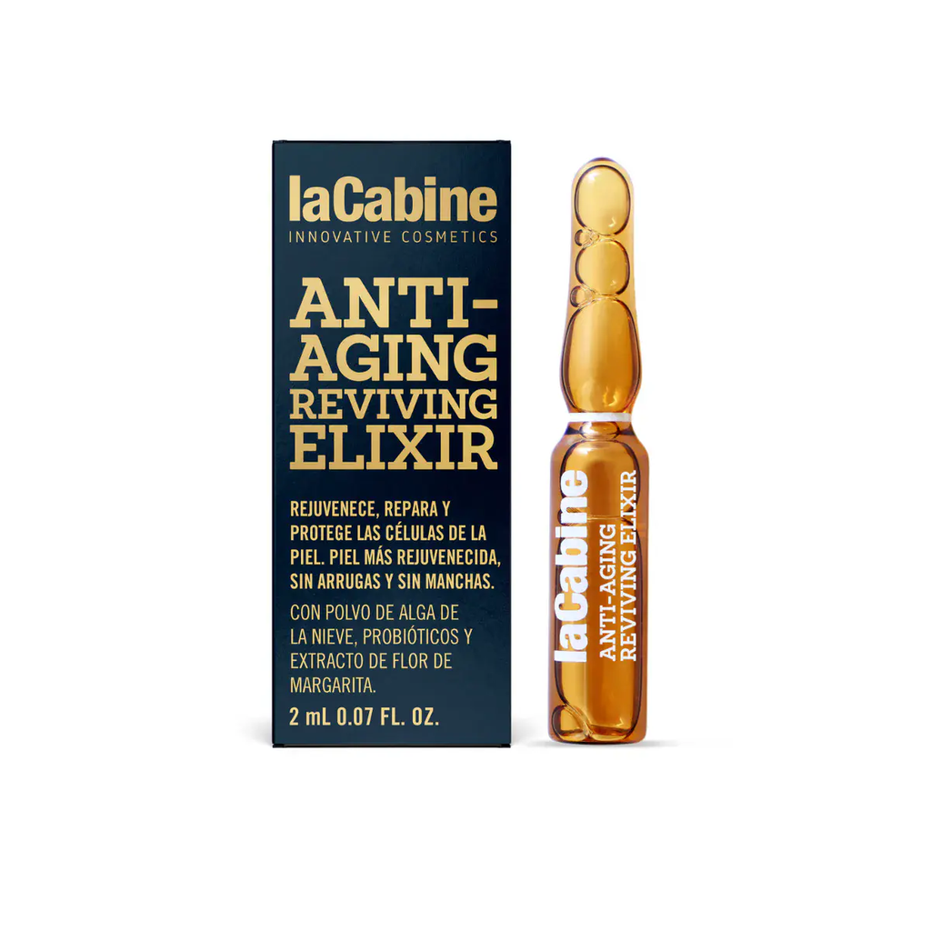 LA CABINE Anti-Aging Reviving Elixir Ampoules - Soin anti-âge global revitalisante anti-rides profondes anti-imperfections éclat pour tous types de peaux