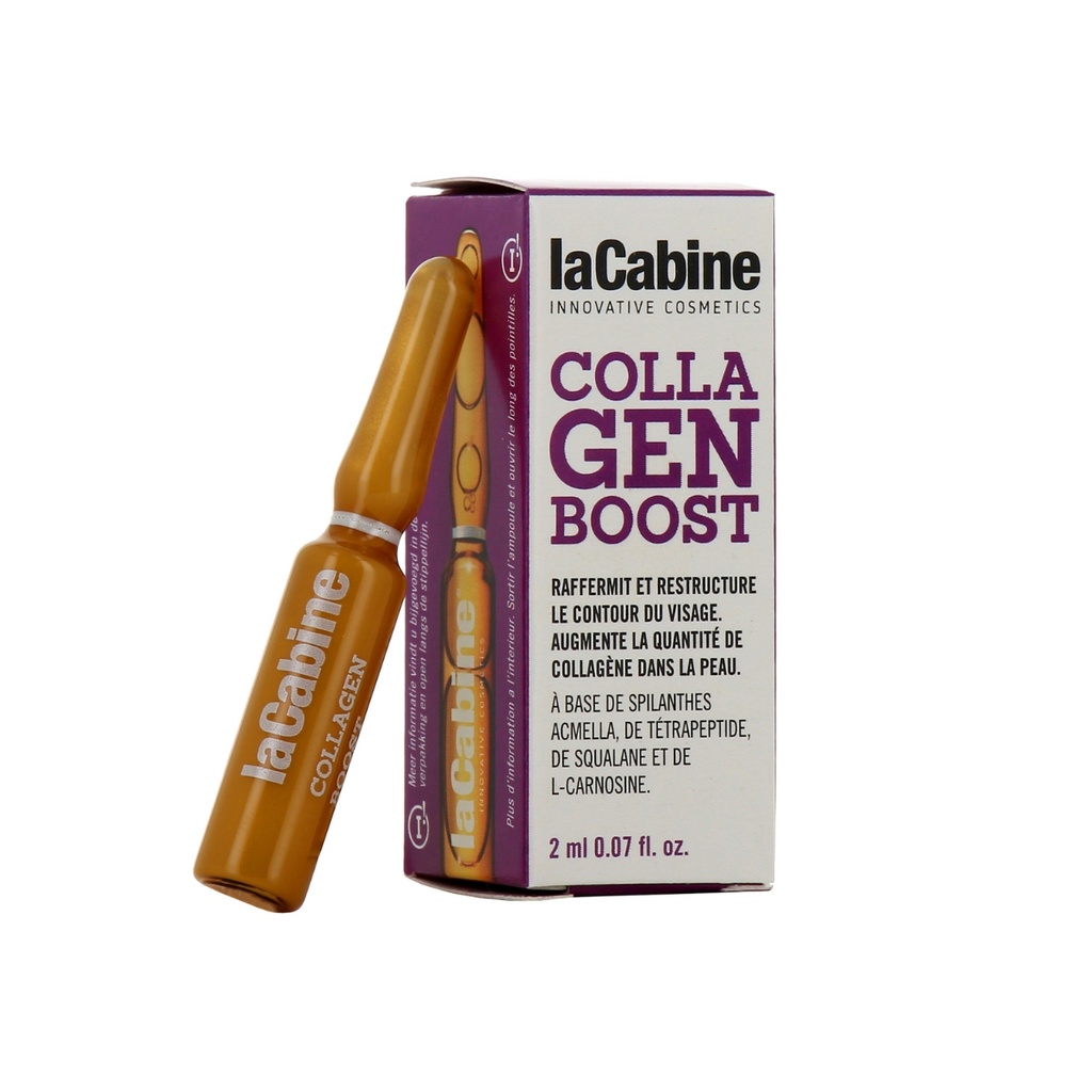 LA CABINE Collagen Boost Ampoules - Soin anti-âge raffermissant redensifiant pour tous types de peaux