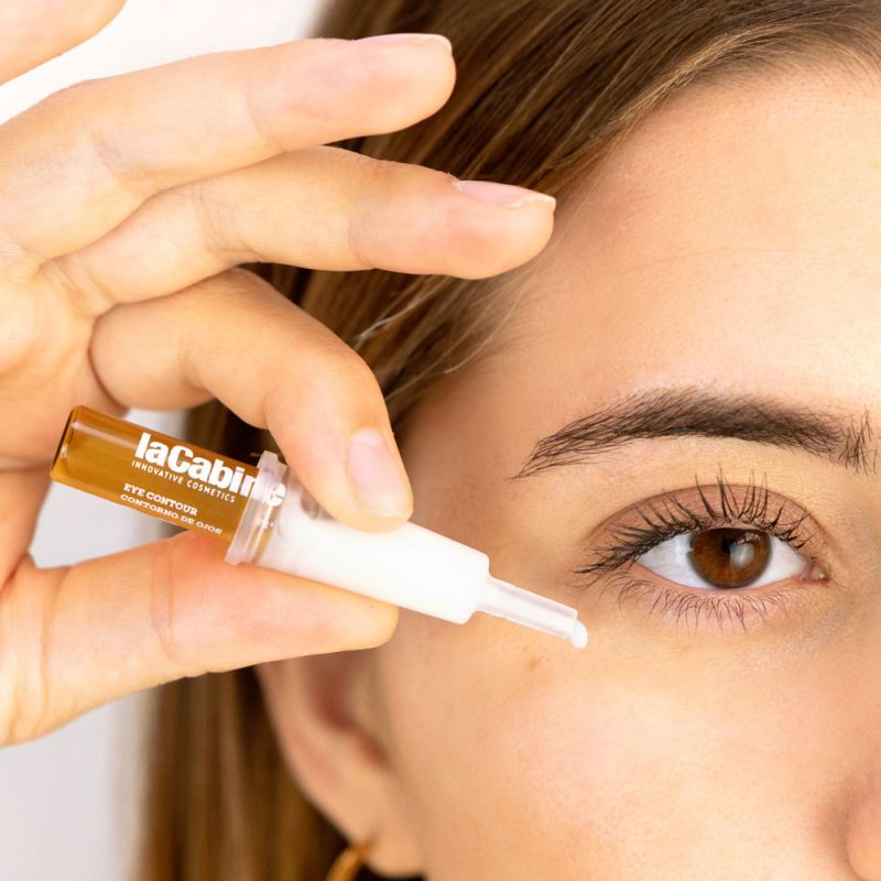 LA CABINE Eye Contour Ampoules - Soin contour des yeux hydratant défatigant raffermissant anti-rides anti-cernes anti-poches