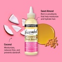 AUNT JACKIE'S Growth Oil Frizz Rebel Coconut & Sweet Almond - Huile capillaire lissante adoucissante pour cheveux frisottés - 118ml