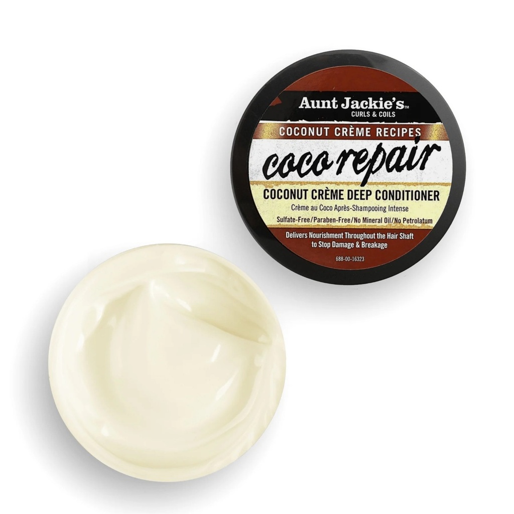 AUNT JACKIE'S Coco Repair Deep Conditioner - Masque réparateur nourissant intensif pour cheveux secs et abîmés - 426g