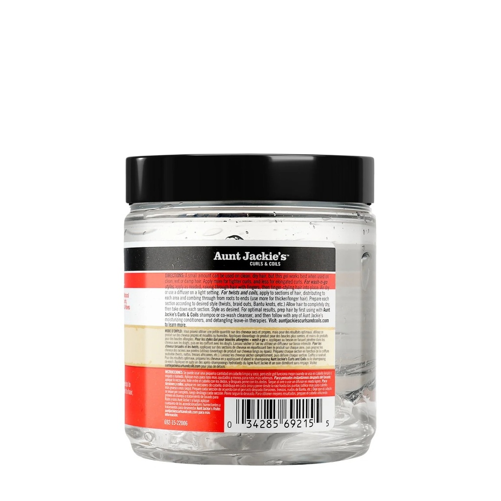 AUNT JACKIE'S Don't Shrink Elongating Curling Gel - Gel coiffant léger définissant allongeant pour cheveux bouclés frisés ou crépus - 426g