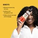 AUNT JACKIE'S Half & Half Hydrating Silkening Hair Milk - Lait sans rinçage démêlant fini soyeux pour cheveux très secs cassants ou rêches - 355ml