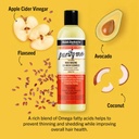 AUNT JACKIE'S Purify Me Moisturizing Co-Wash Cleanser - Nettoyant co-wash hydratant adoucissant éliminant les impuretés les résidus pour cheveux chroniquement secs bouclés - 355 ml