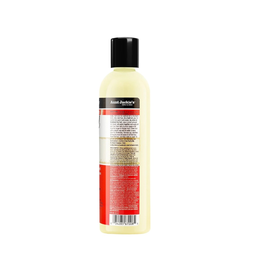 AUNT JACKIE'S Soft All Over Multi-Purpose Oil - Huile polyvalente nourrissante adoucissante pour cheveux peau et ongles - 237 ml