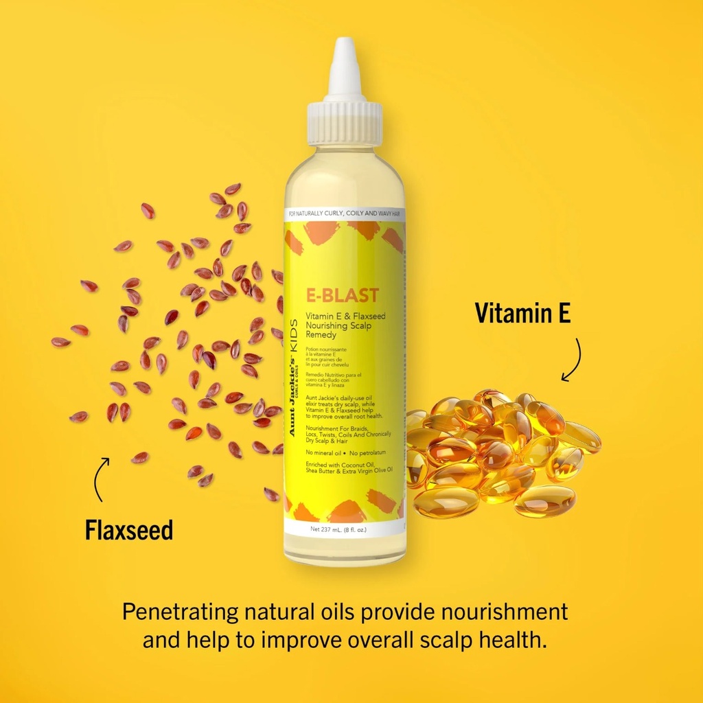 AUNT JACKIE'S KIDS E-Blast Nourishing Scalp Therapy - Huile nourrissante apaisante pour cuir chevelu sec - 237ml