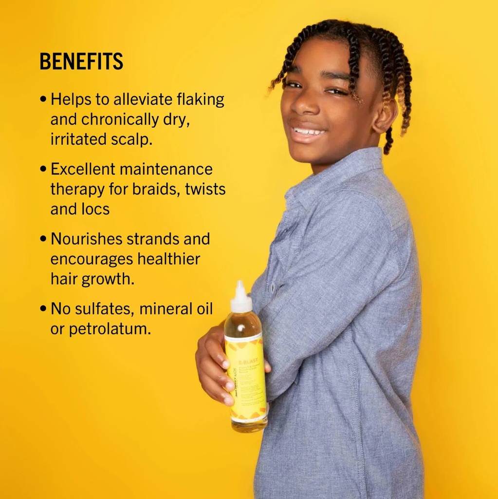 AUNT JACKIE'S KIDS E-Blast Nourishing Scalp Therapy - Huile nourrissante apaisante pour cuir chevelu sec - 237ml