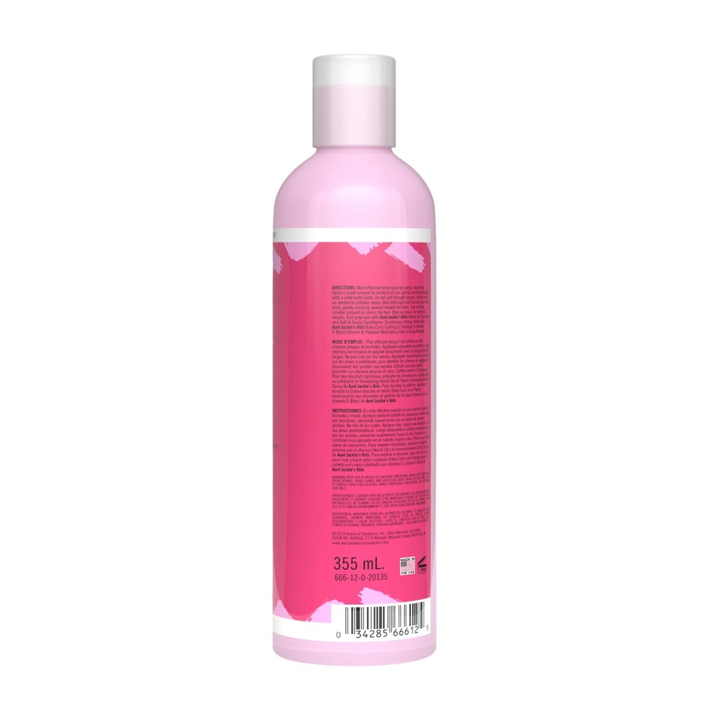 AUNT JACKIE'S KIDS Knot Havin' It Leave-In Ultimate Detangling Moisturizer - Soin sans rinçage démêlant hydratant pour cheveux bouclés et crépus - 355ml