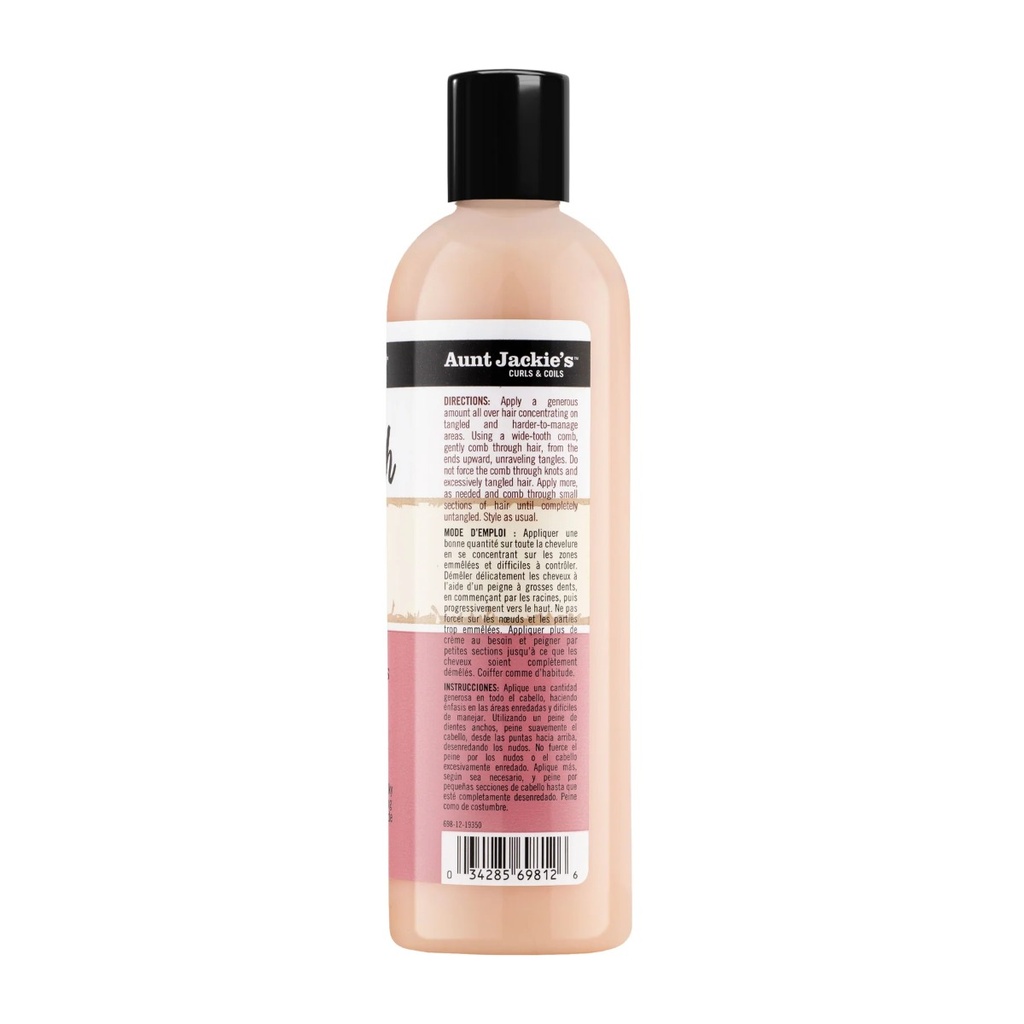 AUNT JACKIE'S Knot On My Watch - Soin démêlant instantané anti-frisottis pour cheveux ondulés bouclés ou crépus - 355ml