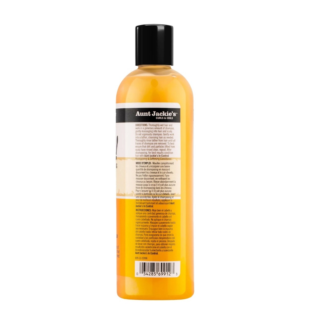 AUNT JACKIE'S Oh So Clean Moisturizing & Softening Shampoo - Shampooing hydratant et adoucissant pour cheveux secs - 355ml