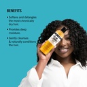 AUNT JACKIE'S Oh So Clean Moisturizing & Softening Shampoo - Shampooing hydratant et adoucissant pour cheveux secs - 355ml