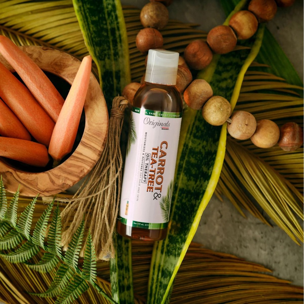 ORIGINALS Carrot & Tea-Tree Oil Therapy - Huile nourrissante et apaisante pour cheveux et cuir chevelu - 177ml
