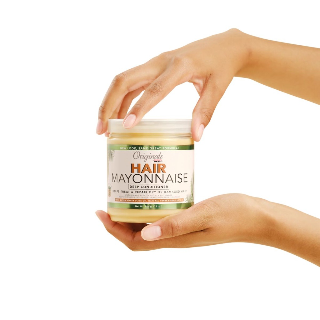 ORIGINALS Hair Mayonnaise Deep Conditioner - Masque capillaire réparateur hydratant pour cheveux abîmés ou surtraités - 426g