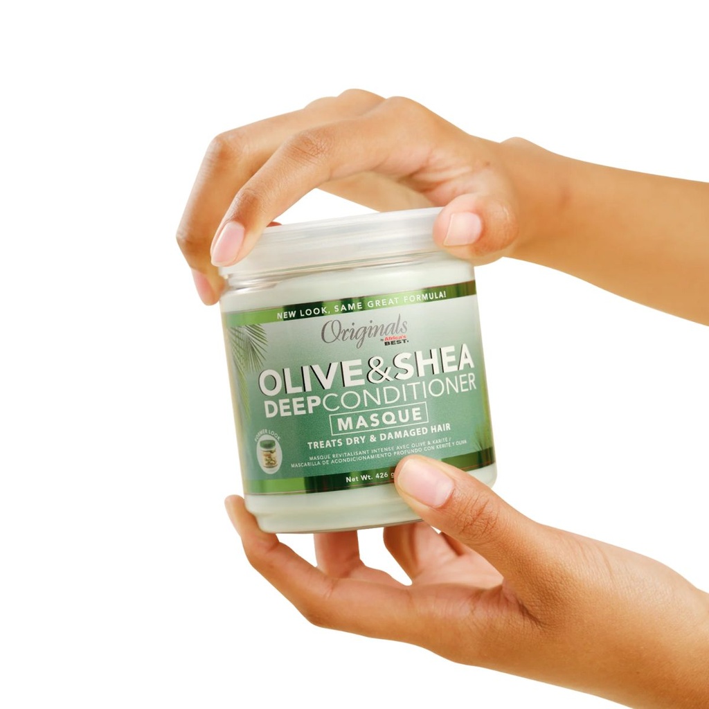 ORIGINALS Olive Oil Deep Conditioner - Après-shampooing profond hydratant revitalisant pour cheveux secs ou abîmés - 426g