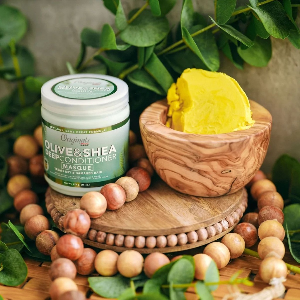 ORIGINALS Olive Oil Deep Conditioner - Après-shampooing profond hydratant revitalisant pour cheveux secs ou abîmés - 426g