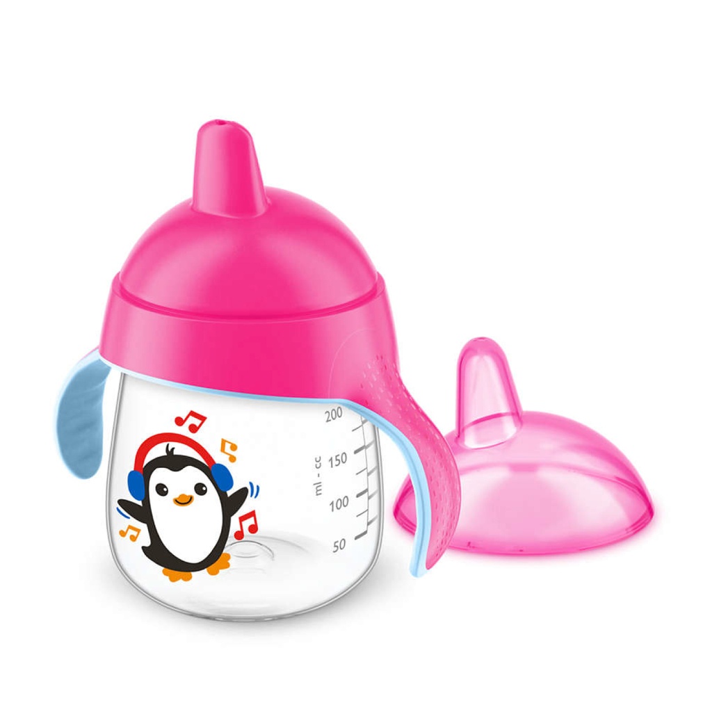 AVENT Tasse à bec - 12 mois et + anti-fuites 260ml - Rose