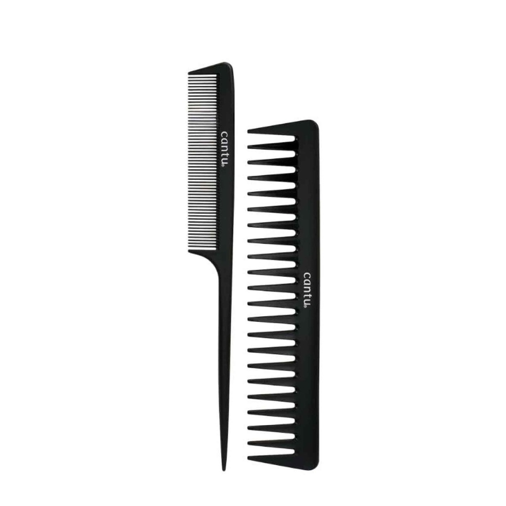 CANTU Cardon Melt Resistant Comb - Peigne rateau + peigne queue resistants aux traitements chimiques