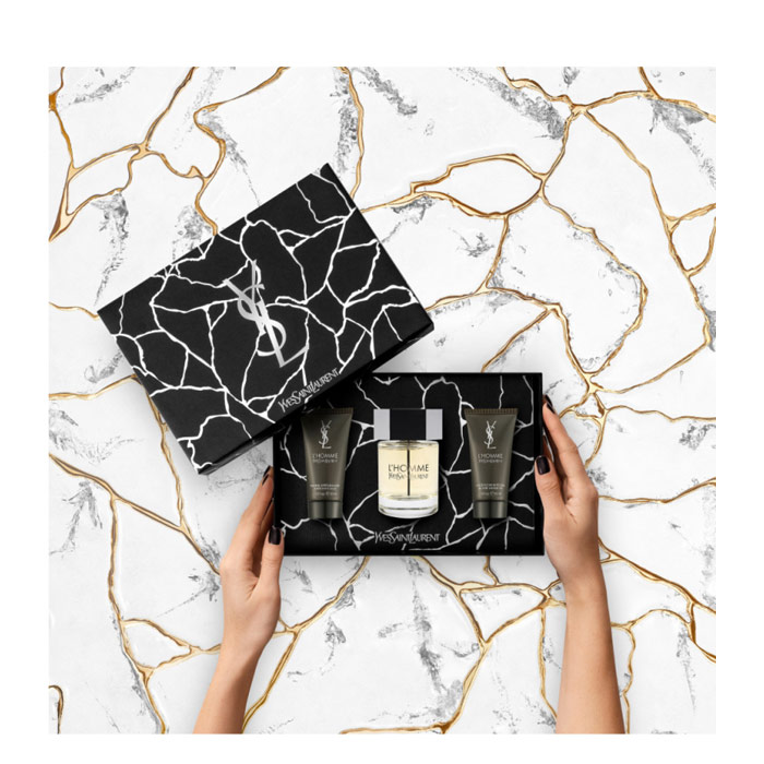 YVES SAINT LAURENT  L'Homme - Coffret pour homme eau de toilette 100ml + gel douche 50ml + baume après-rasage 50ml