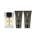 YVES SAINT LAURENT  L'Homme - Coffret pour homme eau de toilette 100ml + gel douche 50ml + baume après-rasage 50ml