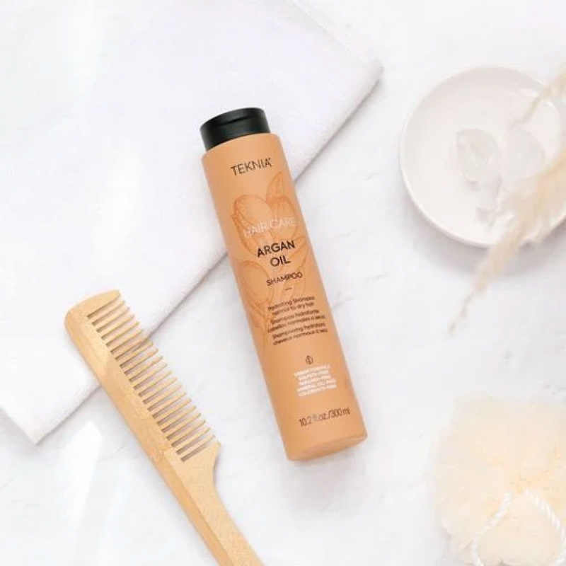 TEKNIA Argan Oil Shampoo - Shampooing sans sulfate hydratant à l'huile d'argan cheveux normaux à secs - 300ml