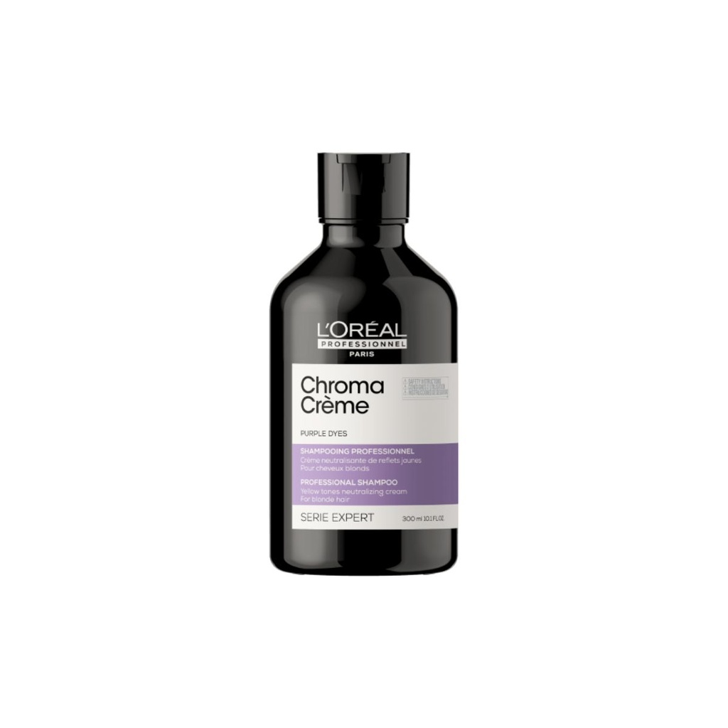 L'ORÉAL PROFESSIONNEL Chroma Crème Purple Dyes - Shampooing professionnel neutralisant de reflets jaunes pour cheveux blonds - 300ml