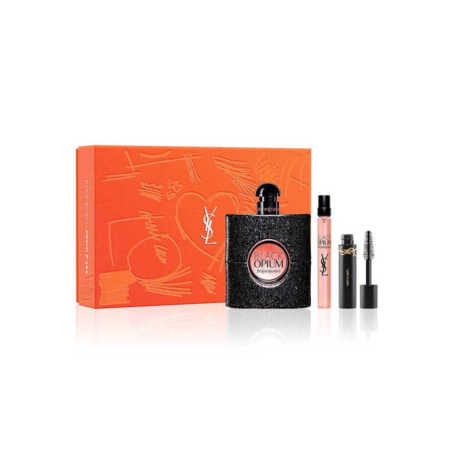 YVES SAINT LAURENT Coffret Black Opium "Fête des Mères" - Eau de parfum 90ml + Eau de parfum 10ml + Lash Clash mascara mini
