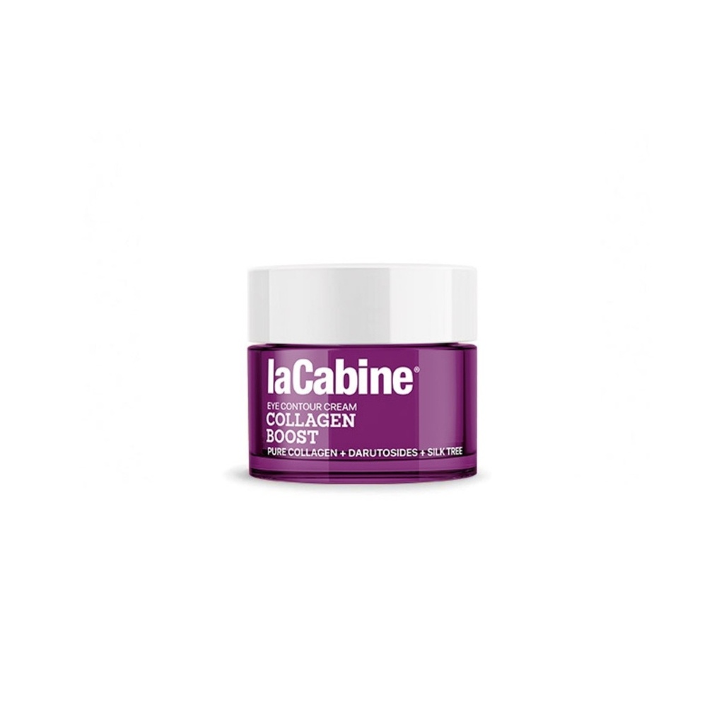 LA CABINE Collagen Boost - Soin contour des yeux anti-âge anti-cernes anti-poches raffermissant lissant pour tous types de peaux - 15ml