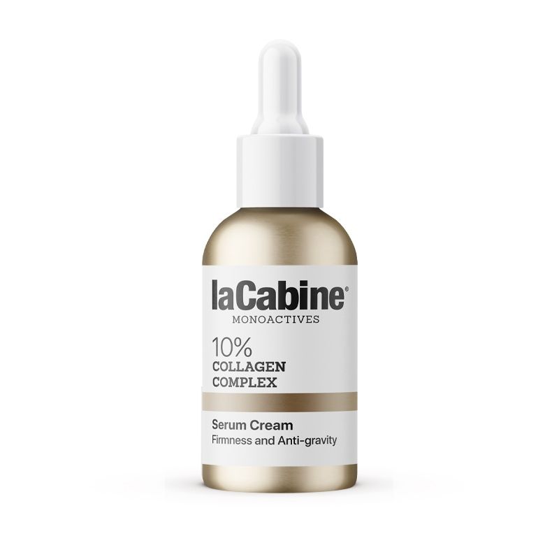 LA CABINE Monoactives 10% Collagen Complex - Crème-sérum anti-âge raffermissante redensifiante hydratante pour tous types de peaux - 30ml