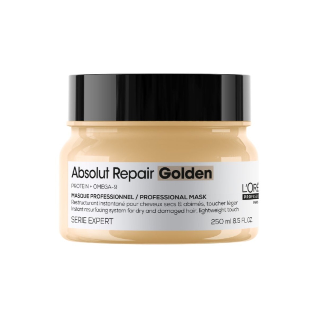 L'ORÉAL PROFESSIONNEL Absolut Repair Golden - Masque professionnel restructurant instantané pour cheveux secs et abîmés