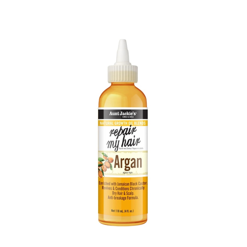 AUNT JACKIE'S Growth Oil Repair My Hair Argan - Huile fortifiante réparatrice pour cheveux fragilisés - 118ml