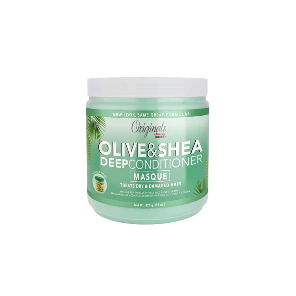 ORIGINALS Olive Oil Deep Conditioner - Après-shampooing profond hydratant revitalisant pour cheveux secs ou abîmés - 426g