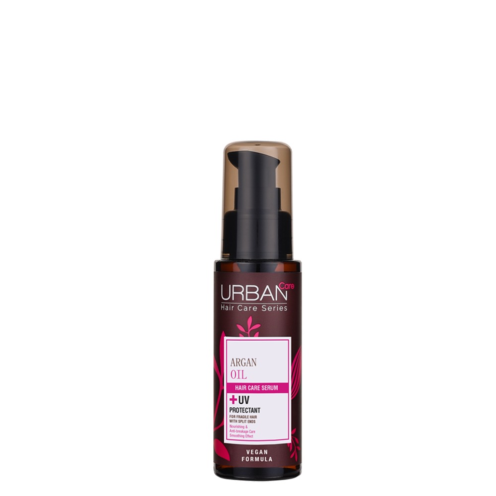 URBAN CARE Argan Oil Hair Care Serum - Sérum nourrissant anti-casse pour cheveux fragiles cassants - 75ml