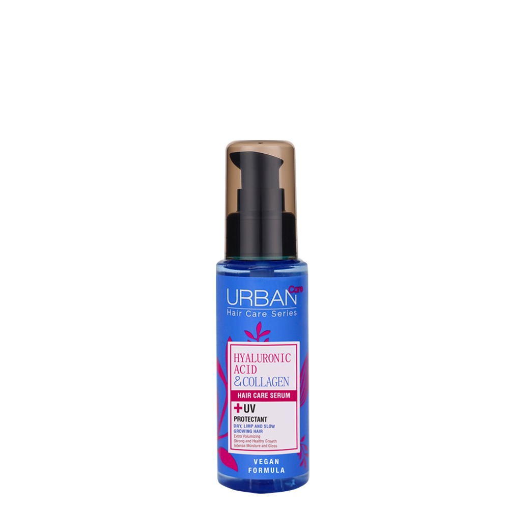 URBAN CARE Hyaluronic Acid & Collagen Hair Care Serum - Sérum hydratant volumateur pour cheveux secs et ternes - 75ml