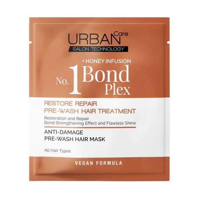 URBAN CARE Salon Technology No:1 Bond Plex Restore Repair Pre-Wash Hair Treatment - Soin avant-shampooing réparateur pour cheveux abîmés - 50ml